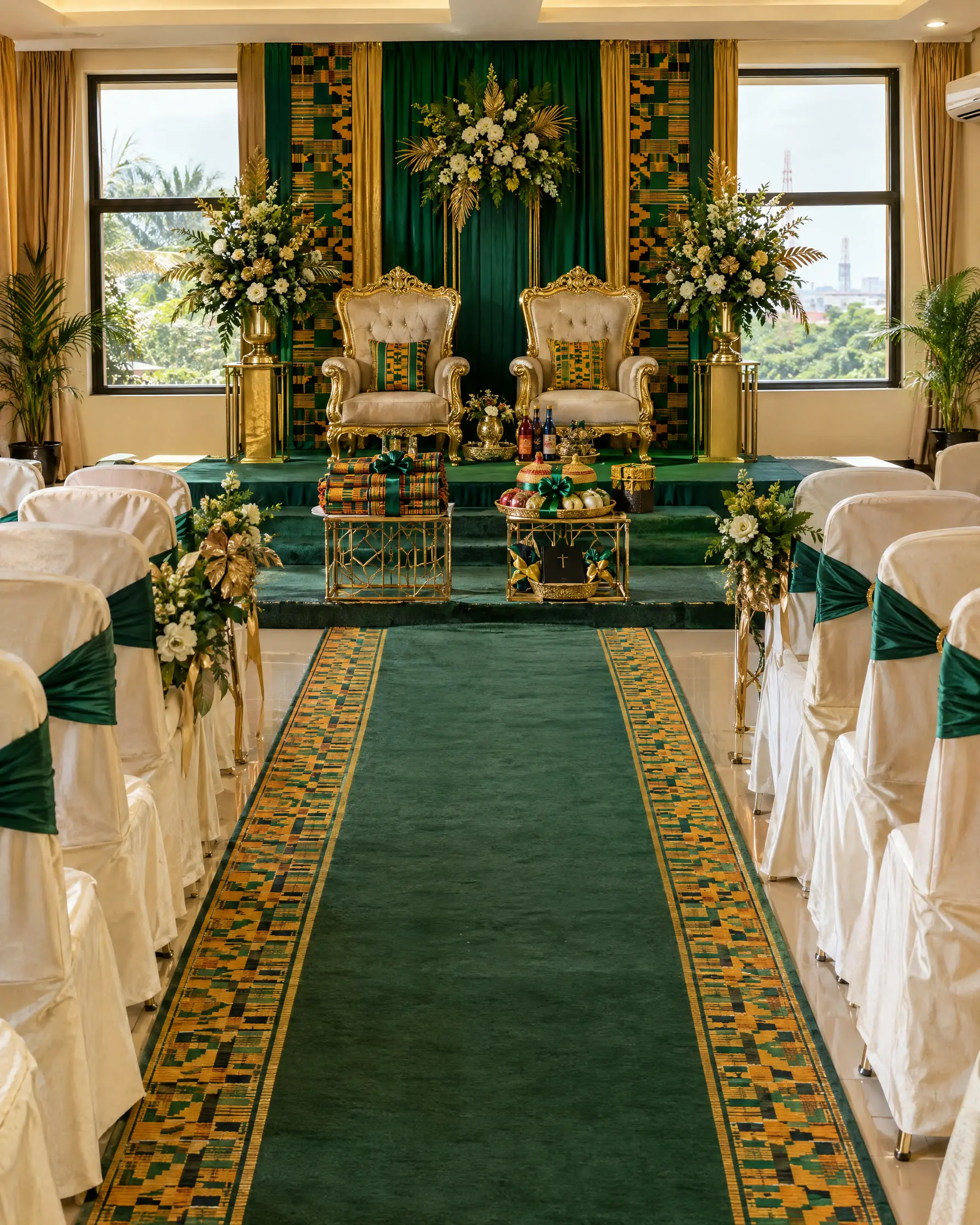 A traditional engagement styled by Ahenfie