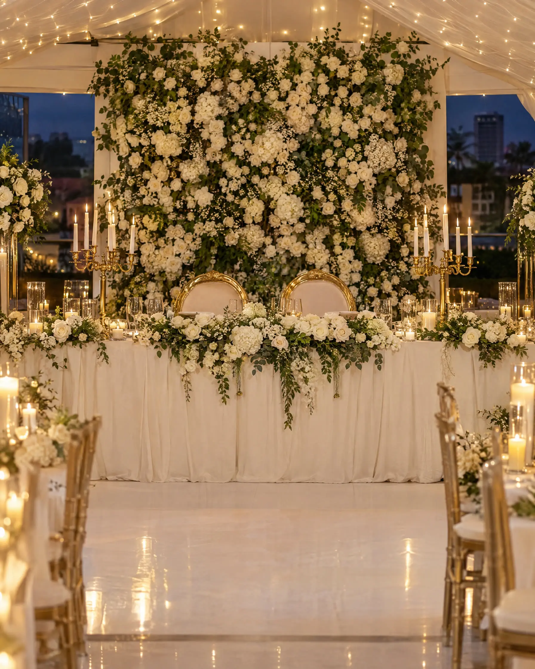A wedding reception styled by Ahenfie